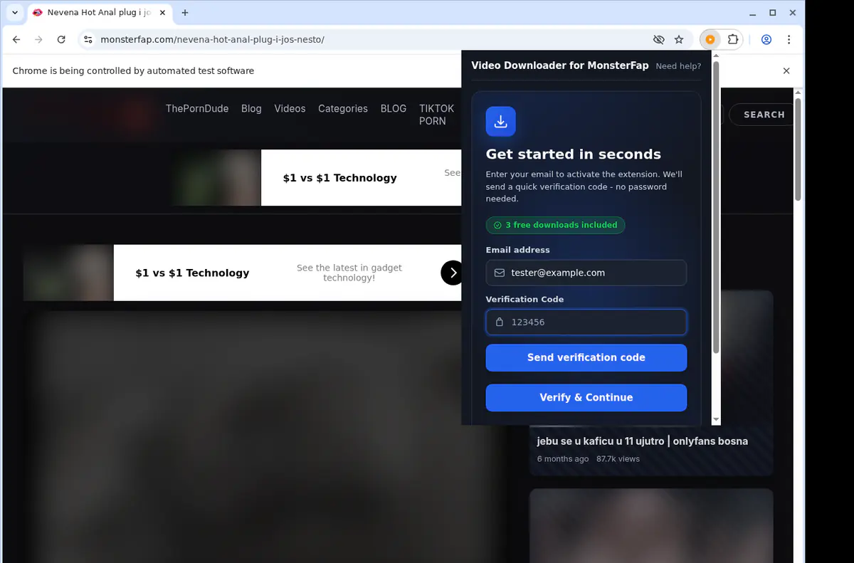 Monsterfap Video Downloader screenshot 4