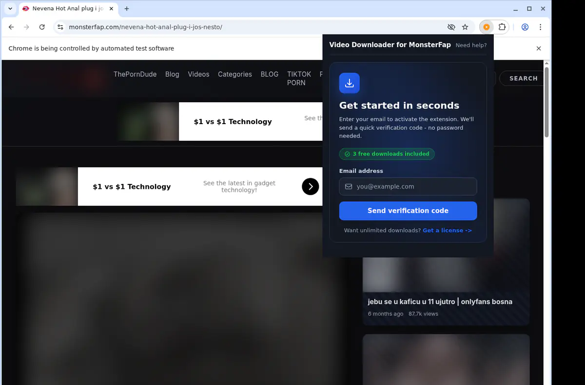 Monsterfap Video Downloader screenshot 5